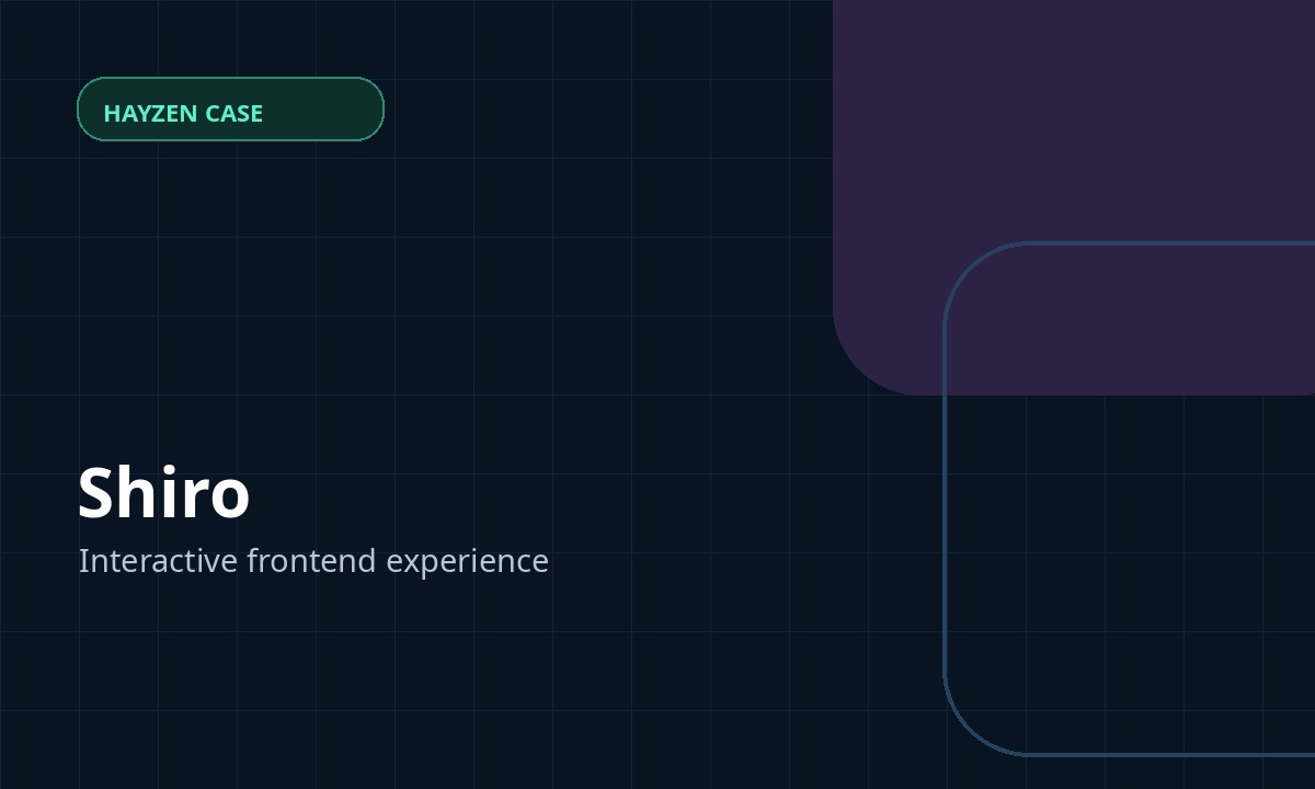 Shiro project preview
