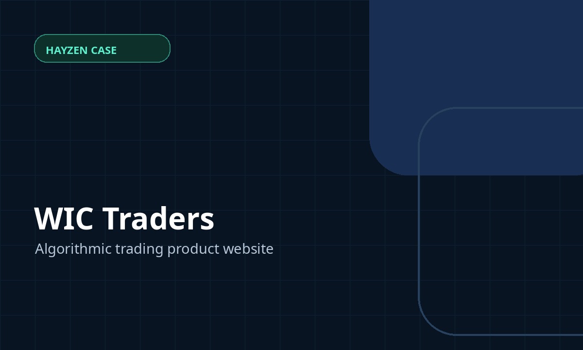 WIC Traders project preview